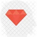 Diamant Kopf Juwel Symbol