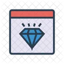 Diamant Finanzen Internet Symbol