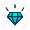 Diamant Glanzend Juwel Icon