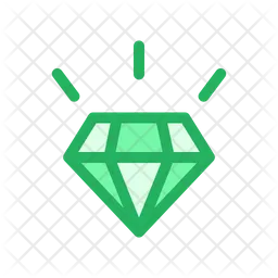 Diamant glänzend  Symbol