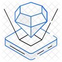 Diamant-Hologramm  Symbol