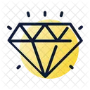 Diamant Einsparungen Investitionen Symbol