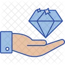 Geschaft Sammeln Diamant Symbol