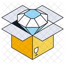 Premium Box Edelstein Icon