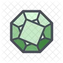 Octogonal Diamant Bulle Icon