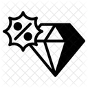 Diamant Rabatt Reichtum Rabatt Icon