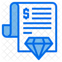 Diamant-Schein  Symbol