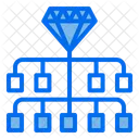 Diamant-Struktur  Symbol