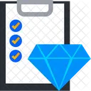 Diamantverifizierung  Symbol