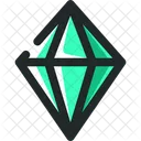 Diamant vert  Icône