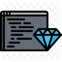 Diamante Limpo Codigo Icon