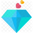 Diamante Pedra Coracao Icon