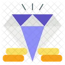 Diamante Lujo Claridad Icono