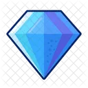 Diamante Azul Jogo Item Ícone