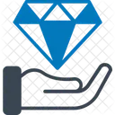 Diamante En Mano Exito Piedra Icon