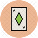 Diamante Tarjeta Poquer Icon