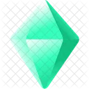 Diamante verde  Icono