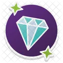 Diamantes Tarjeta Joya Icono