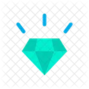 Diamant Glanzend Juwel Icon