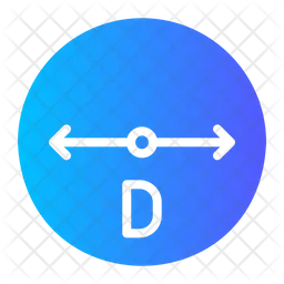 Diameter  Icon