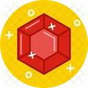Diamond Ruby Crystal Icon
