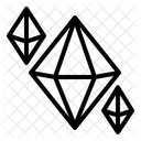 Diamond Gem Faceted Icon
