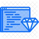 Diamond Clean Code Icon