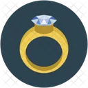 Diamond Ring Gold Icon