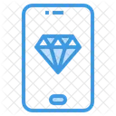 Diamond Smartphone Gem Icon