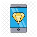 Diamond Mobile Gem Icon