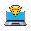 Diamond Gem Laptop Icon