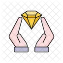 Diamond Hand Protection Icon