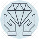 Business Diamond Hand Icon