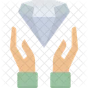 Diamond Precious Stone Shield Icon