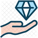 Diamond Investment Hand Icon