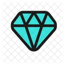 Diamond Crystal Gemstone Icon