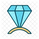 Diamond Diamond Ring Ring Icon