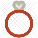 Diamond Ring Heart Icon
