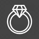 Diamond Ring Engagement Icon