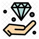 Diamond Hand Hold Icon