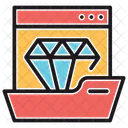 Diamond Webpage Crystal Icon