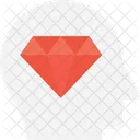 Diamond Head Jewel Icon