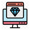 Diamond Web Design Seo And Web Icon