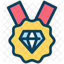 Diamond Badge Premium Badge Icon