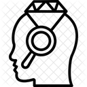 Brilliant Diamond Brain Head Diamond Icon