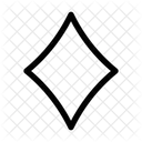 Diamond Shape And Symbols Entertaimment Icon