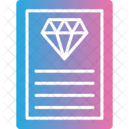 Diamond Certificate  Icon
