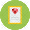 Diamond Certificate Diamond Certificate Icon