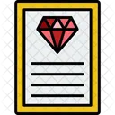 Diamond Certificate Diamond Certificate Icon