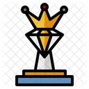 Trophy Diamond Crown Icon